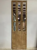 Antique French doors with mirror (106.5x33.5) H0256s