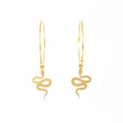 Handmade Baby Snake Hoop Earring