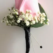 Pink Rose Boutonniere