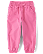 Baby And Toddler Girls Baggy Pull On Jogger Pants - Black