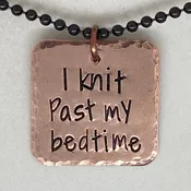 I knit past my bedtime