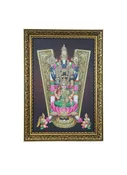 Balaji &amp; Laxmi Photo Frame 20 × 16 – Divine Wall Decor for Wealth, Protection &amp; Spiritual Blessings