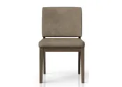 Elure Leather Soft Back Chair - Latte