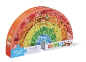 Animals 100 pc Rainbow-Shaped Puzzle
