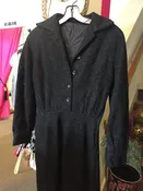 1950s wool fleck dress