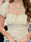 Jane SS Peasant Top