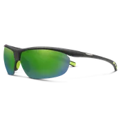Suncloud - Zephyr Matte Black + Polarized Green Mirror Lens