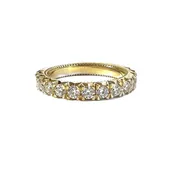 Diamond & 18k Gold Fishtail Band
