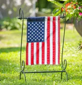 American Flag Applique Garden Flag