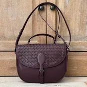 Bottega Veneta Plum Double Sided Crossbody
