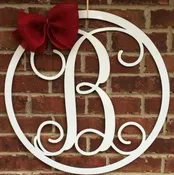 14" Wood Monogram Letters, A - Z