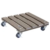 11.4" Taupe Square WPC Plant Caddy