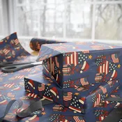 American Christmas Spirit Wrapping Paper Roll