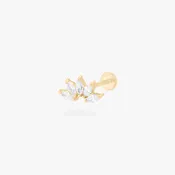 14K Crown Flatback