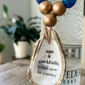 Age and Cocktails Should Never… - Liquor Bottle Charm