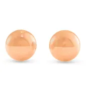 Annika Spherical 6mm Rose Gold Studs