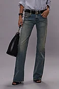 Boy Flare - Merton Blue Stretch
