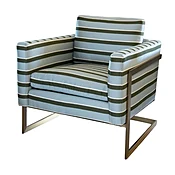 Newhart Seagrass Striped Chair