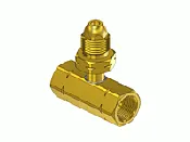 CGA 510 Brass Manifold Coupler Tee