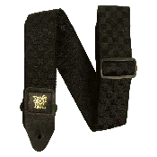 A9001-BLACK CHECKERS  GUITAR STRAP/BASS STRAP