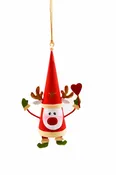 4.5" Christmas Reindeer Character Ornament (Red)