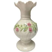 Belleek Pottery Ribbon Vase