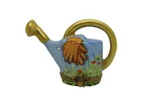 Chamart Limoges France Floral Garden Watering Can Trinket Pill Box 3