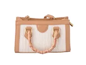 Bamboo Handle and Raffia Body Bag