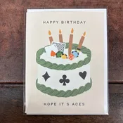 Aces Poker Birthday Greeting Card - Easyhand Goods