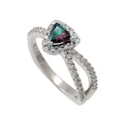 0.54 Carat Trillion Cut Ring with Split Shank