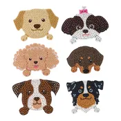 Diamond Art Club® Dogs Diamond Painting Coaster Set