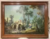 “The Bridge” by Francois Boucher Reproduction