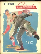 1952 St Louis Cardinals Stan Musial Baseball Yearbook Magazine