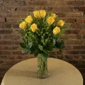 One Dozen Yellow Roses