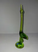 Viking Glass Co. - Tall Heron / Egret / Stork Figurine - circa 1960s-1970s — Pocahontas Antiques & Curiosities
