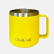 14 oz. Chalk Ink® Firefly Yellow Travel Mug with Clear Slider Lid