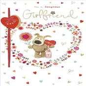 Boofle Holding Chocolate Girlfriend Valentine\’s Day Card