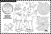 Arthur™ Coloring Placemat – Double Sided 12 x 18