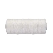 100 Ft. White Diamond Braided Polyester Mason Line - Weather Resistant EA