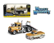11555/GOLD – 1:64 1980 Mack R685ST Flatbed + 1972 Chevy C10 Pickup