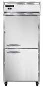 1RXNPTHD-SD-GD 1-Section Display Commercial Pass-Thru Refrigerator Extra Wide, Half Doors