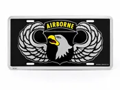 101st Airborne Wings License Plate