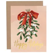 1canoe2 | One Canoe Two Paper Co. - Happy Holidays Mistletoe Greeting Card