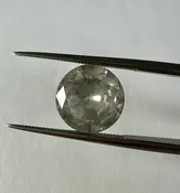 Brilliant Cut Grey Salt and Pepper Round 3.39ct