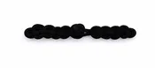 Small black vintage frog closures