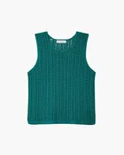 LOFTY COTTON CROCHET SLEEVELESS TANK
