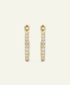 Novello Lab-grown Diamond Jacket pavé Hoops - 0.25 Ct. T.W.