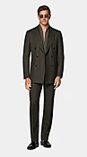 Dunkelgrüner Milano Anzug in Tailored Fit