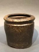 Japanese Antique Bizen Mizusashi Tea Ceramony Pot