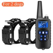 800m Dog Training Collar Dog Training Device IP7 Waterproof Pet Remote Control Rechargeable dog collar for 3 dogs at same time